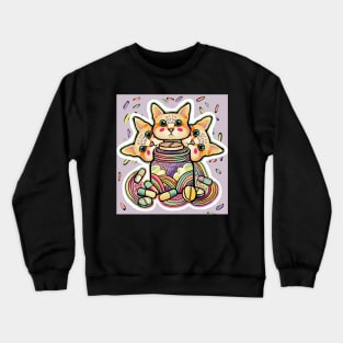 TRIPle cat Crewneck Sweatshirt